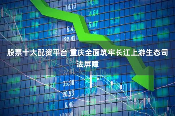 股票十大配资平台 重庆全面筑牢长江上游生态司法屏障